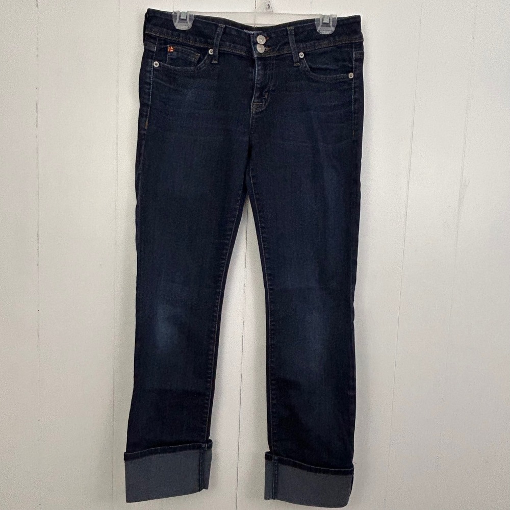 Hudson Beth Baby Bootcut Jeans Dark Wash Flap Pocket Size 29 Made‎ in USA